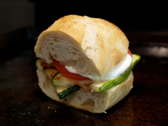 Zucchini Caprese Sandwich